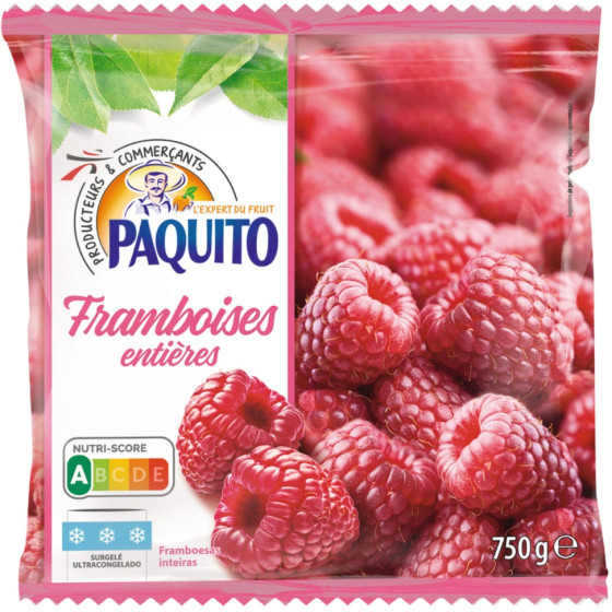 FRAMBOISES ENTIERES PAQUITO 750G