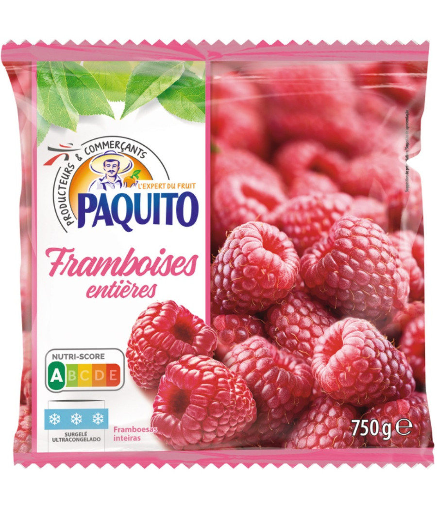 FRAMBOISES ENTIERES PAQUITO 750G