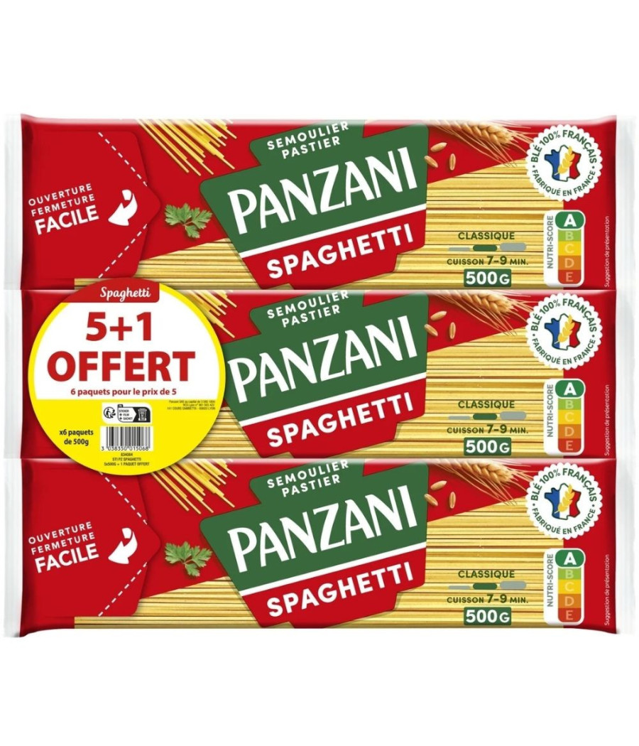 PÂTES SPAGHETTI PANZANI 6X500G