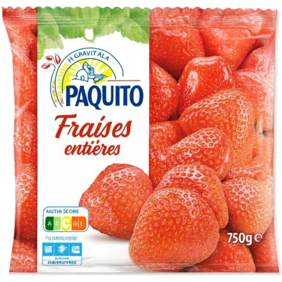 FRAISES ENTIERES PAQUITO 750G