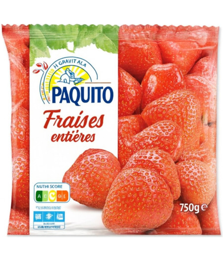 FRAISES ENTIERES PAQUITO 750G