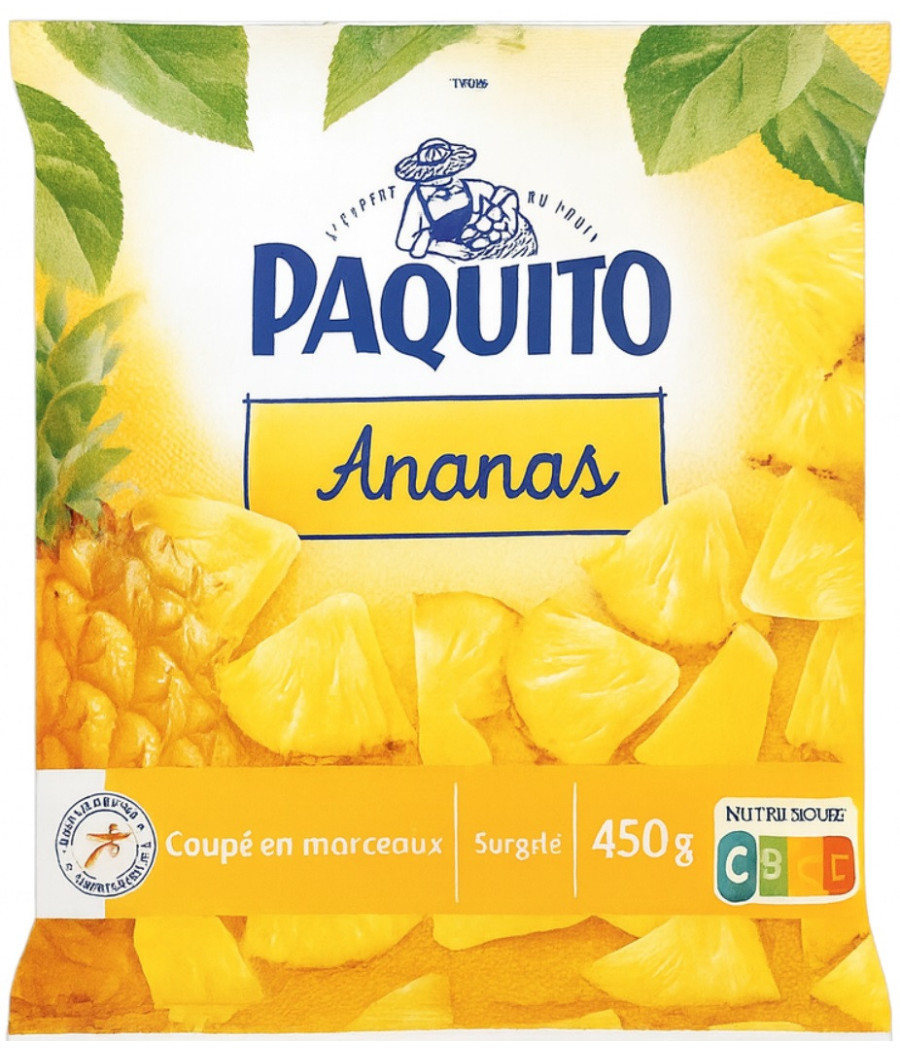 ANANAS COUPE EN MORCEAUX PAQUITO 450G