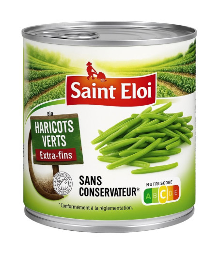 HARICOTS VERTS EXTRA FINS 1/2 SAINT ELOI 400G