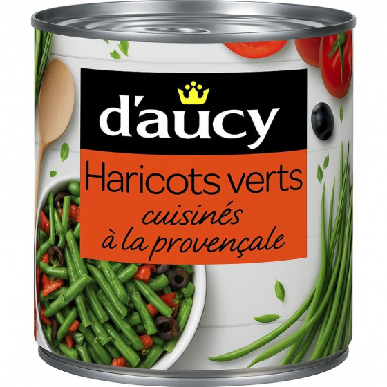 HARICOTS VERTS CUISINER A LA PROVENCALE 1/2 D'AUCY 400G