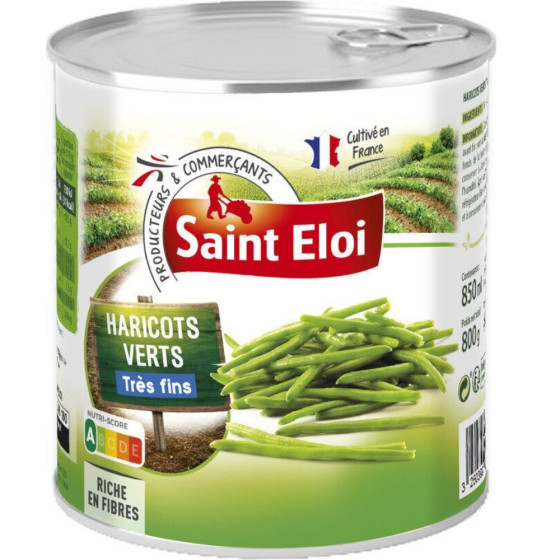 HARICOTS VERTS TRES FINS 4/4 SAINT ELOI 800 G