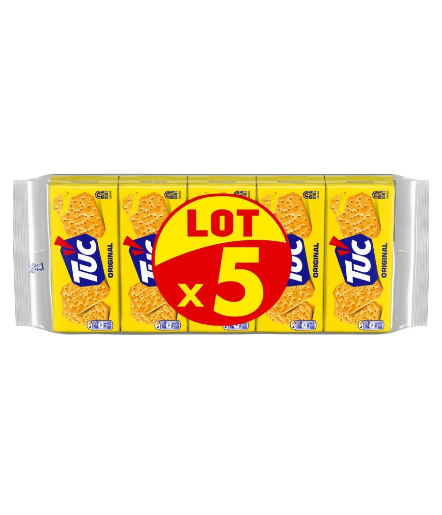 BISCUITS APERITIFS CRACKERS ORIGINAL TUC LU 5 X 100G