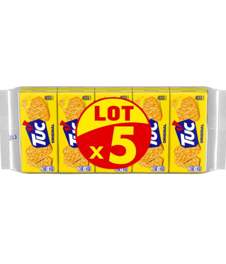 BISCUITS APERITIFS CRACKERS ORIGINAL TUC LU 5 X 100G