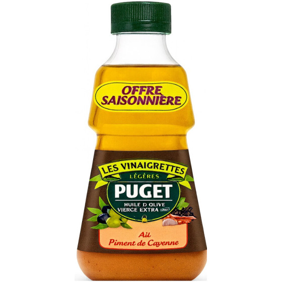 VINAIGRETTE AIL ET PIMENT DE CAYENNE PUGET 33CL