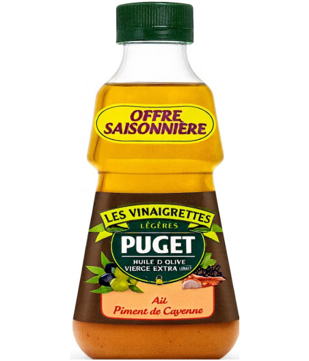 VINAIGRETTE AIL ET PIMENT DE CAYENNE PUGET 33CL