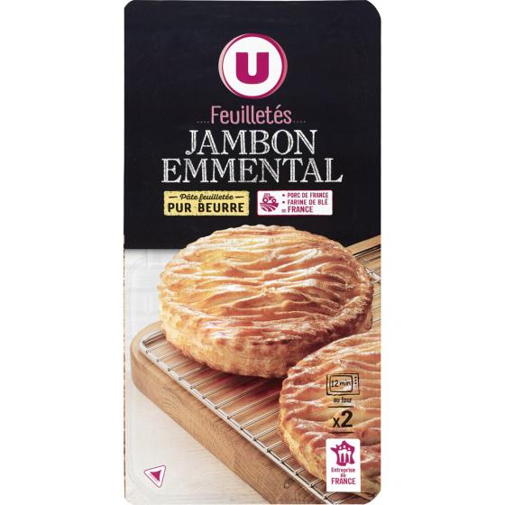 FEUILLETES JAMBON/EMMENTAL X2, 240G 240 G