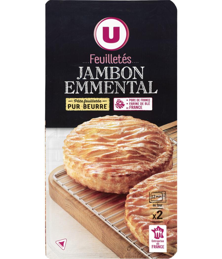 FEUILLETES JAMBON EMMENTAL X2 240G