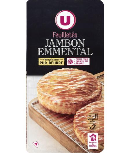 FEUILLETES JAMBON EMMENTAL X2 240G