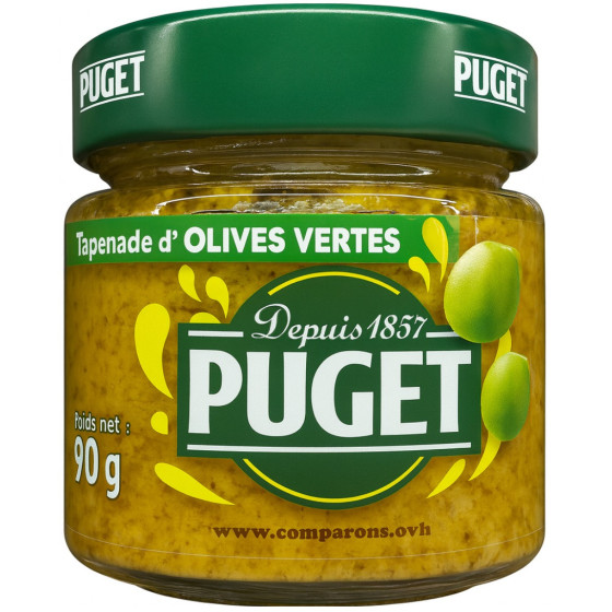 TAPENADE OLIVES VERTE PUGET 90G
