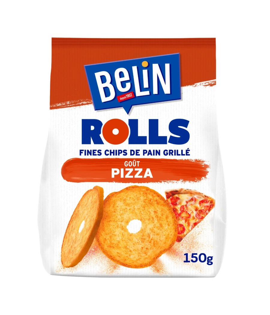 FINES CHIPS DE PAIN GRILLE GOUT PIZZA BELIN 150G