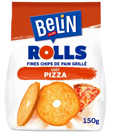 FINES CHIPS DE PAIN GRILLE GOUT PIZZA BELIN 150G