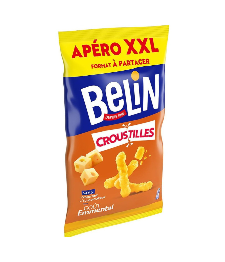 BISCUITS APERITIFS SAVEUR EMMENTAL CROUSTILLES BELIN 260G