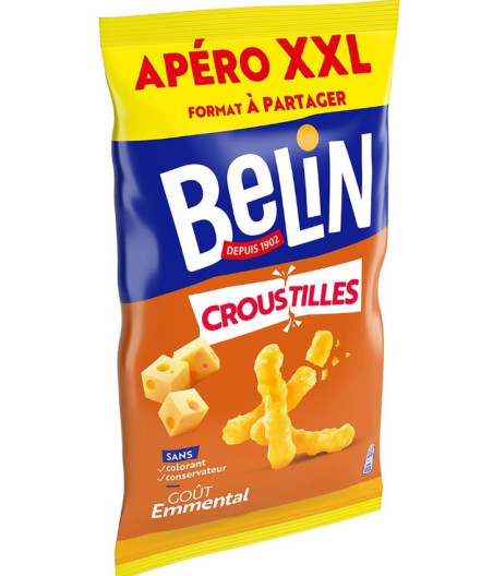 BISCUITS APERITIFS SAVEUR EMMENTAL CROUSTILLES BELIN 260G