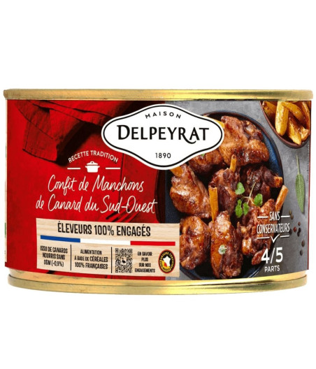 MANCHONS DE CANARD CONFITS SUD-OUEST DELPEYRAT 1.35KG