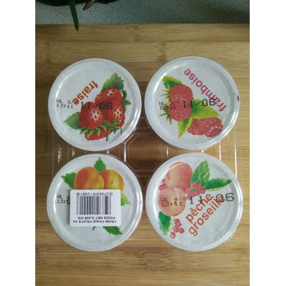 FROMAGE FRAIS AUX FRUITS 40% 4*100 G