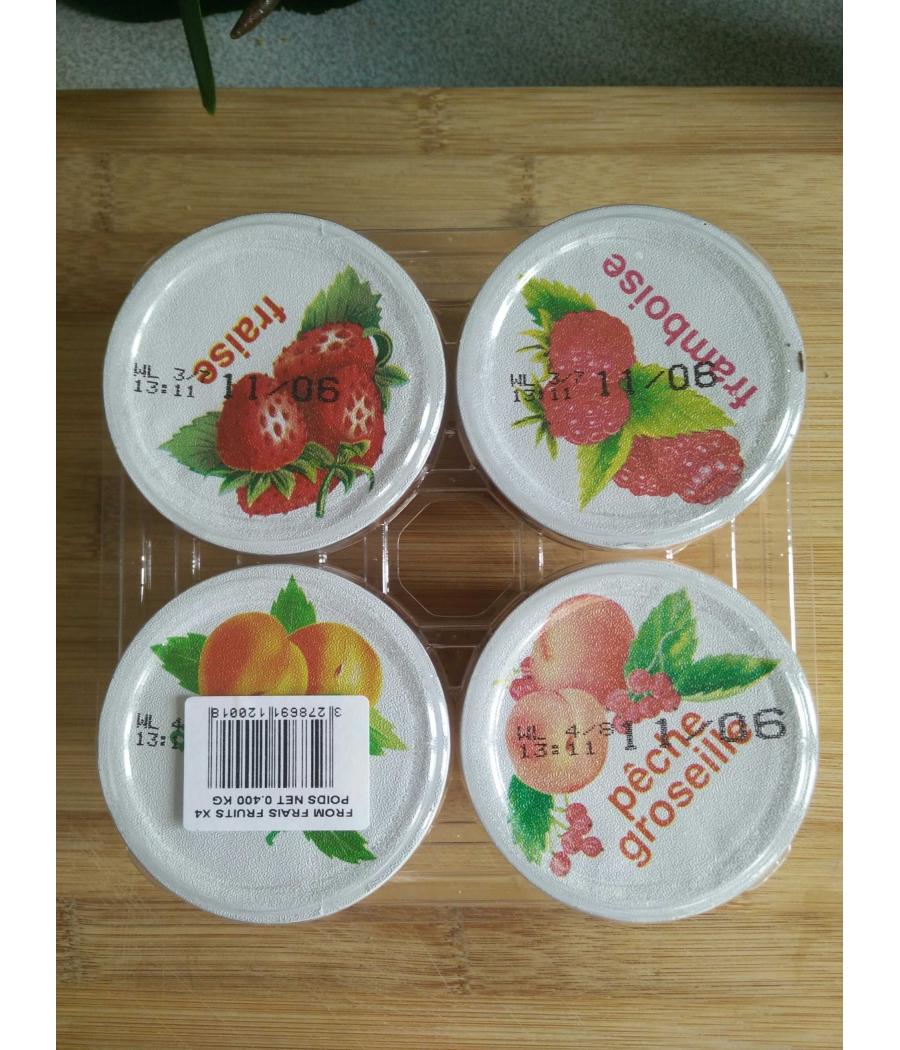 FROMAGE FRAIS AUX FRUITS 40% 4*100 G