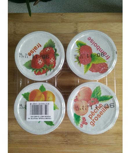 FROMAGE FRAIS AUX FRUITS 40% 4*100 G