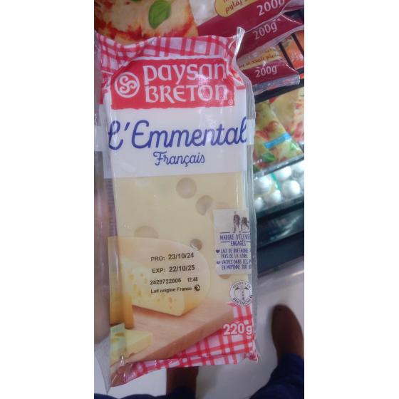 PAYSAN BRETON - L'EMMENTAL FRANCAIS 220 G