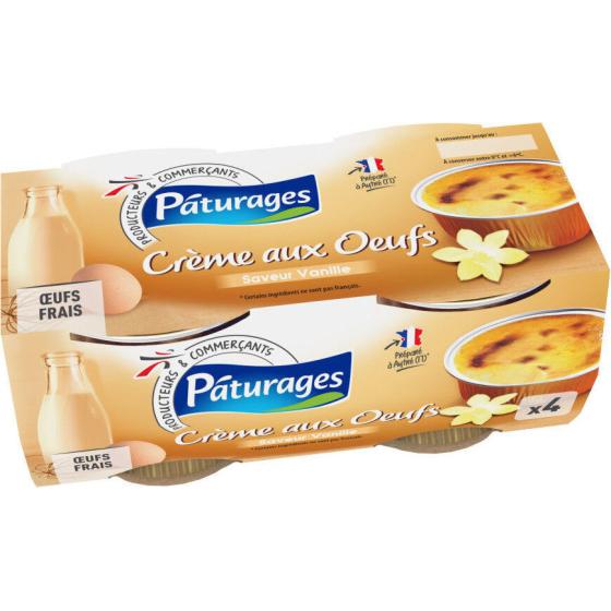 CREME AUX OEUFS SAVEUR VANILLE 4X100G 400 G