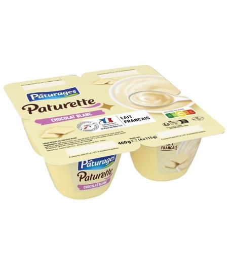 CD CHOCOLAT BLANC PATURAGES 4X115G 460 G