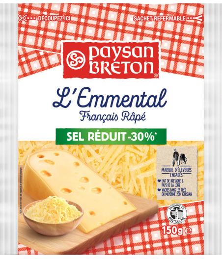FROMAGE EMMENTAL RAPE SEL REDUIT 150G