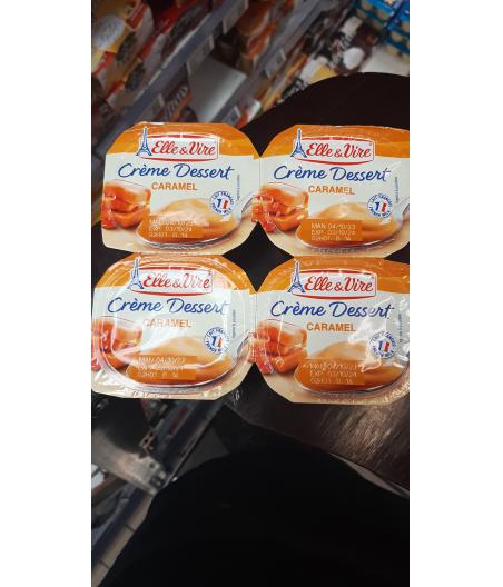 ELLE & VIRE CREME DESSERT CARAMEL 4 X 100 G