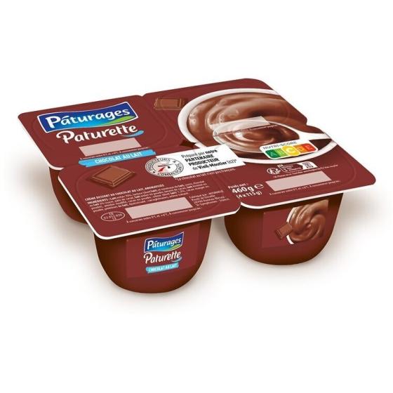 CD CHOCOLAT LAIT PATURETTE 4X115G 460 G