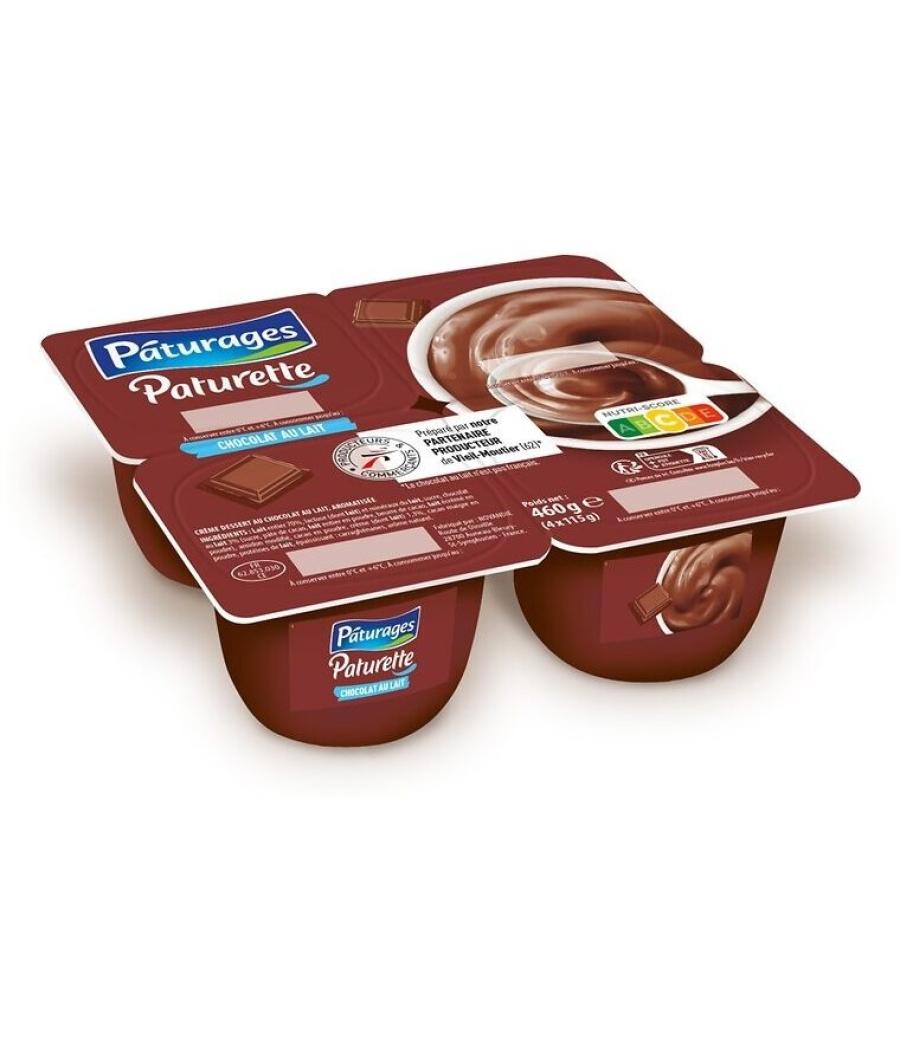 CD CHOCOLAT LAIT PATURETTE 4X115G 460 G