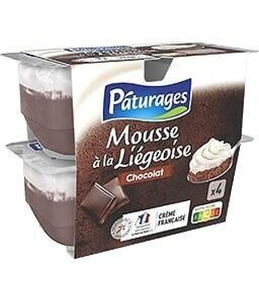 MOUSSE LIEGEOISE CHOCOLAT 4X80G 320 G