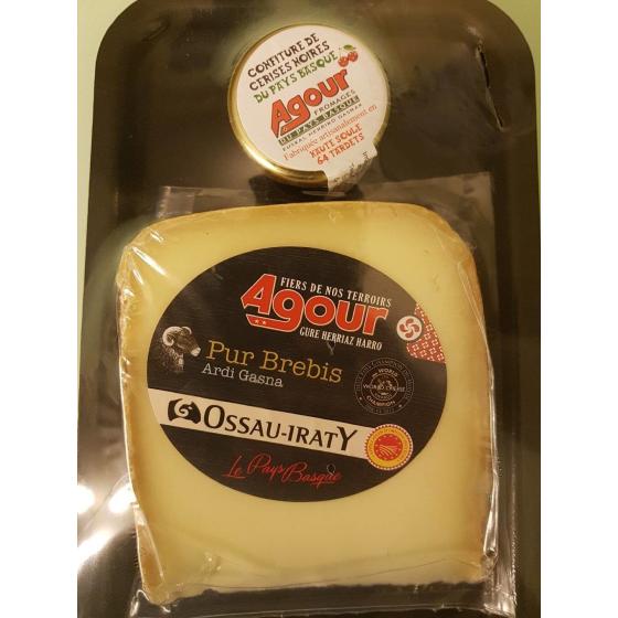 FROMAGE PUR BREBIS OSSAU IRATY ET CONFITURE CERISE NOIRE 228 G