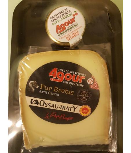 FROMAGE PUR BREBIS OSSAU IRATY ET CONFITURE CERISE NOIRE 228 G