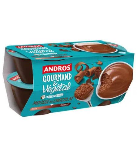 MOUSSE AU CHOCOLAT VEGETAL AU LAIT DE COCO 4 X 55 G 220 G