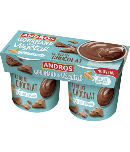 GOURMAND ET VEGETAL - LE DELICE CHOCOLAT 240 G, 2 POTS DE 120 G ℮