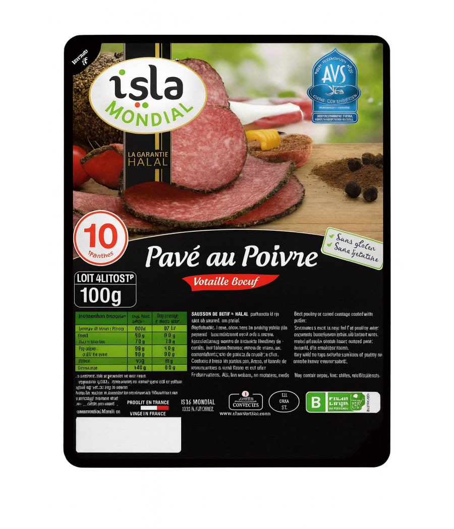 PAVE AU POIVRE 100G