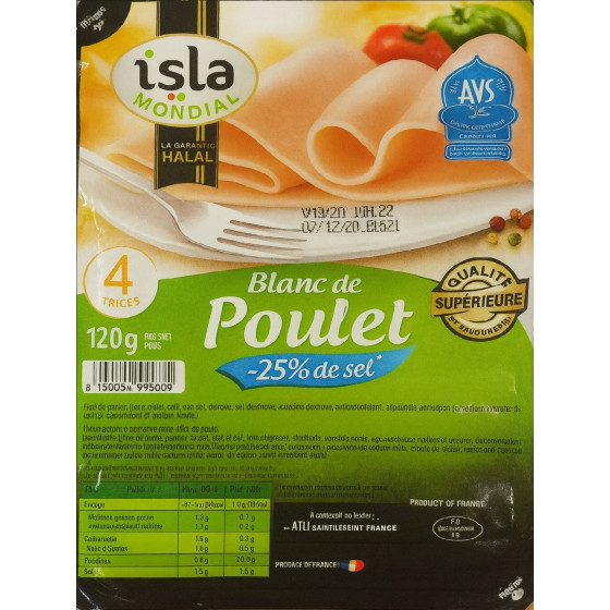 BLANC DE POULET 120G