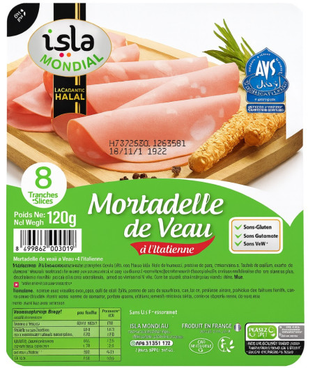 MORTADELLE DE VEAU 120G