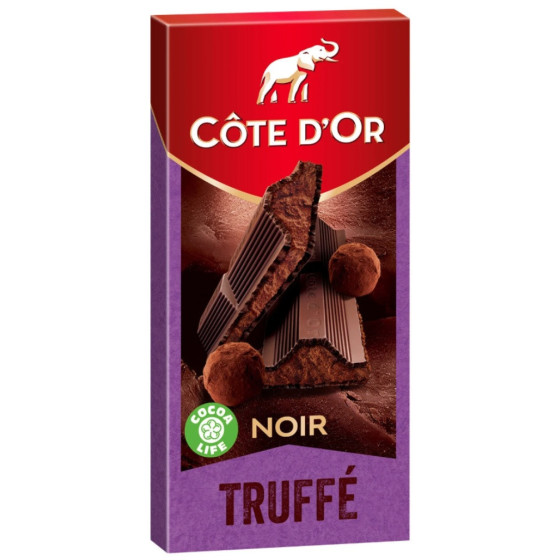 TABLETTE DE CHOCOLAT NOIR TRUFFE COTE D'OR  190G