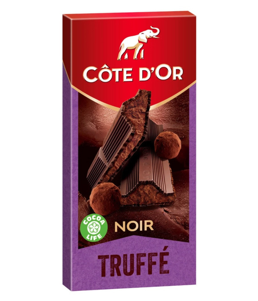 TABLETTE DE CHOCOLAT NOIR TRUFFE COTE D'OR  190G