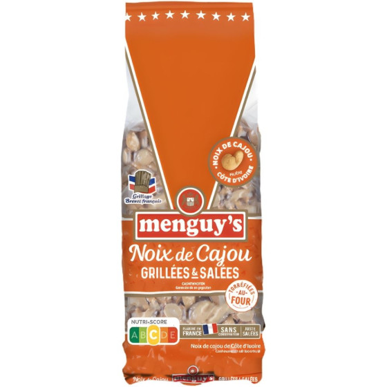 NOIX DE CAJOU GRILLEES SALEES MENGUY'S 300G