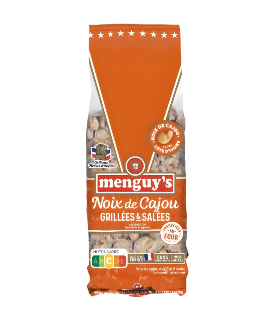 NOIX DE CAJOU GRILLEES SALEES MENGUY'S 300G
