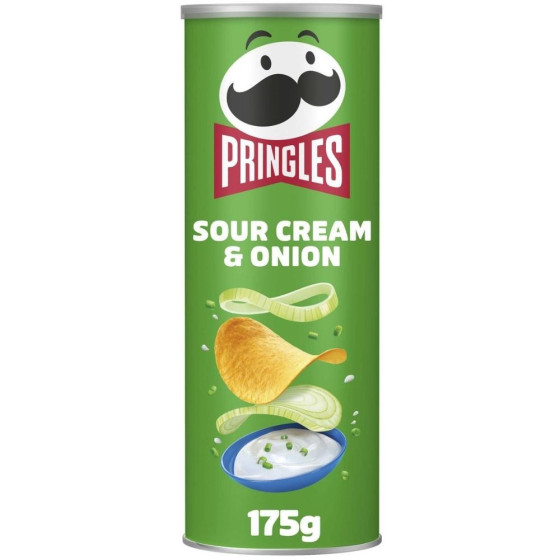 CHIPS TUILES SOUR CREAM & ONION PRINGLES 175G