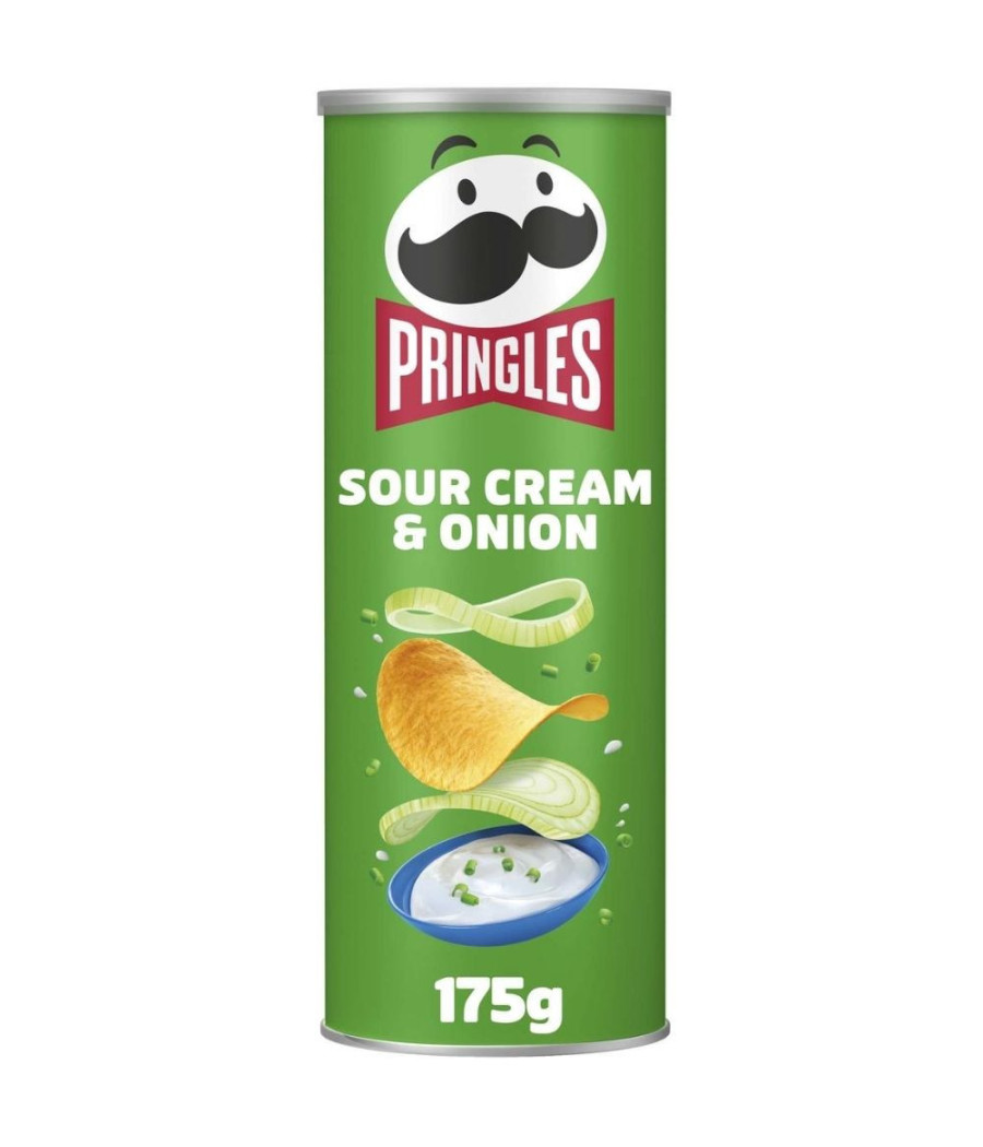CHIPS TUILES SOUR CREAM & ONION PRINGLES 175G