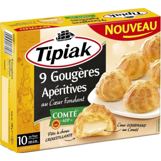 9 GOUGERES APERITIVES AU COEUR FONDANT 180G
