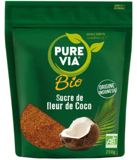 SUCRE DE FLEUR DE COCO PURE VIA BIO 250G