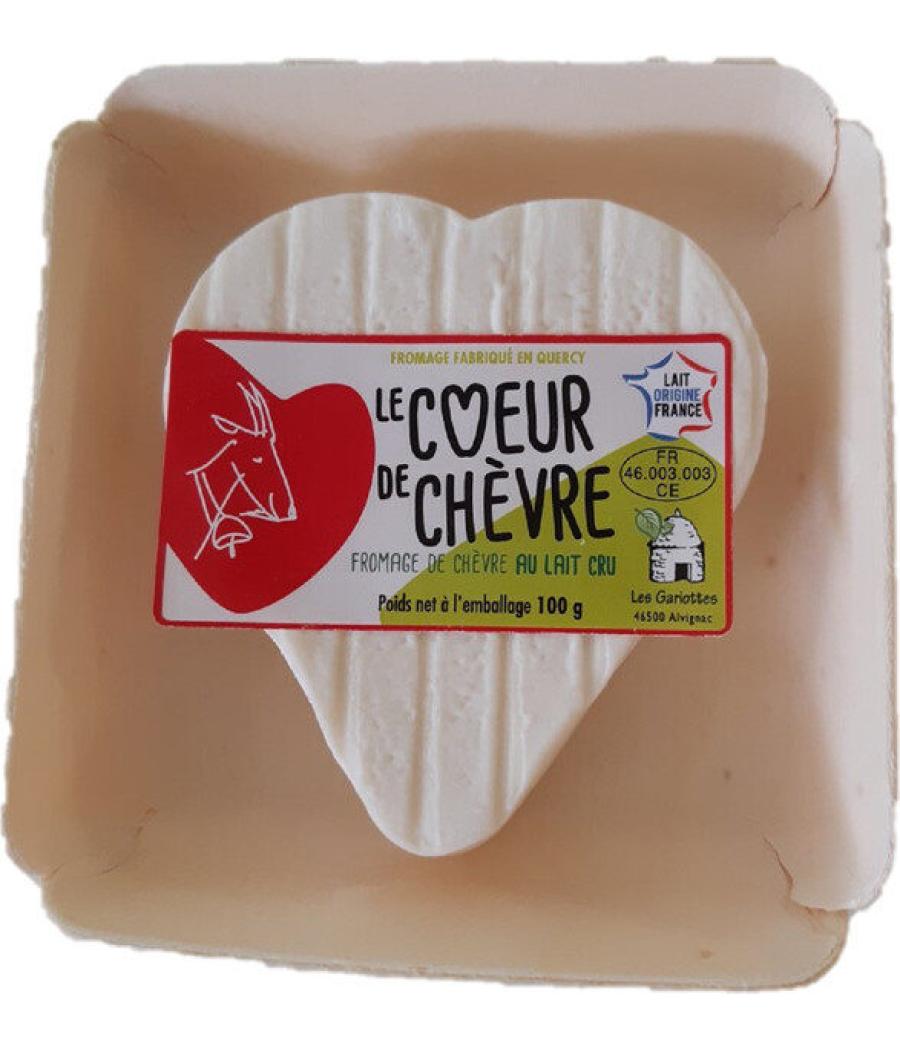 COEUR DE CHEVRE AU LAIT ENTIER BARQUETTE 100G