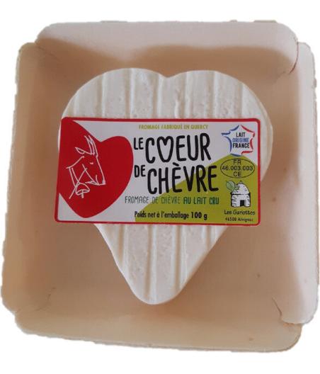 COEUR DE CHEVRE BARQUETTE 100 G